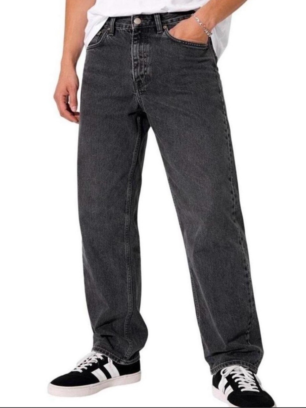Levi’s 505 Men's 38x30 Faded Black Denim Jeans Regular Fit Straight Leg